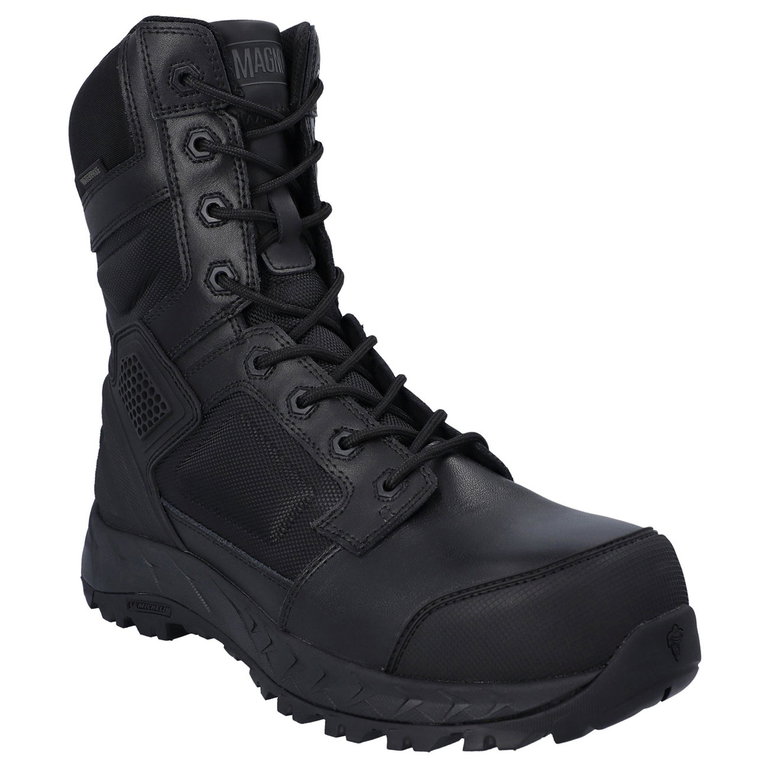 Magnum Arbeitsschuhe Stiefel Spider Exo 8.0 Sz WP (wasserdicht, Sidezip) Composite Toe & Plate schwarz Herren